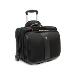 WENGER Patriot 2teiliges Buniness-Set 43.2cm 17Zoll Trolley schwarz - mit passendem Notebookkoffer 39cm 15.4Zoll