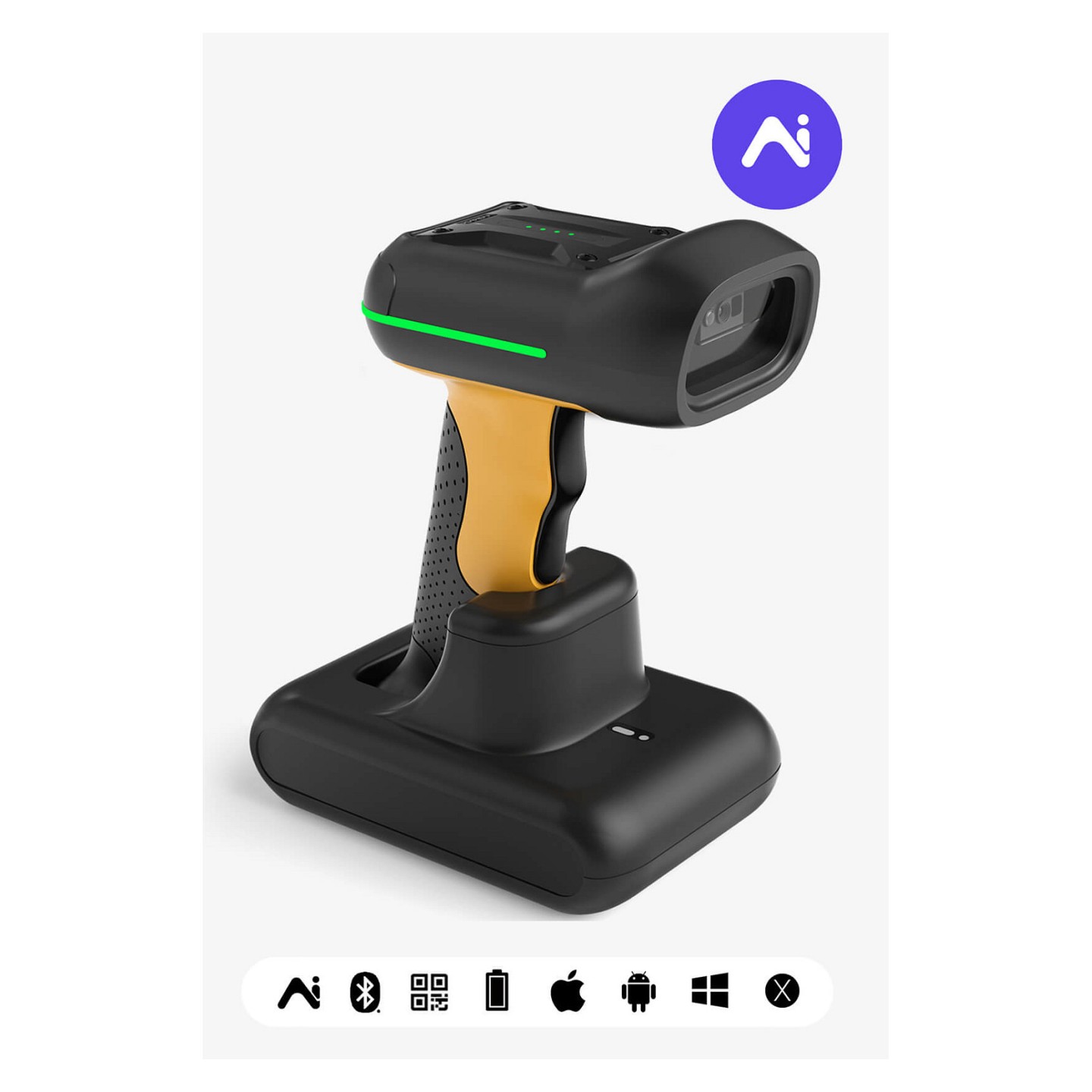 inateck Barcodescanner 75S black [BCST-75S_black] — Buy in Cyprus with Fast Delivery