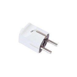 BACHMANN Schutzkontaktstecker zentral weiss bruchfest montierbar — Buy in Cyprus with Fast Delivery