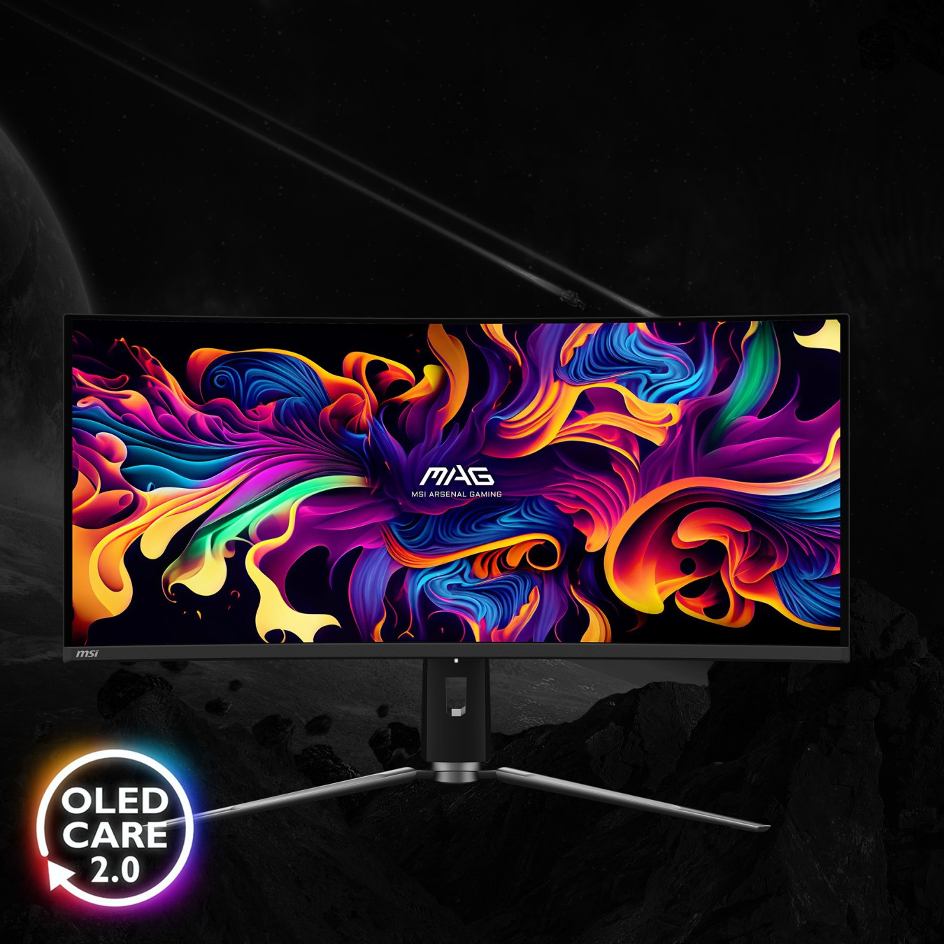 MSI MAG 341CQPDE - 34in Curved QD-OLED Ultrawide 3440x1440 175Hz 0.03ms Black — Buy in Cyprus with Fast Delivery