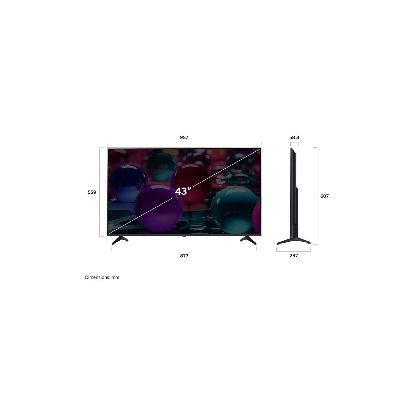 LG 43UA73003LA 4K UHD AI Smart TV Monitor 109.2 cm (43') — Buy in Cyprus with Fast Delivery
