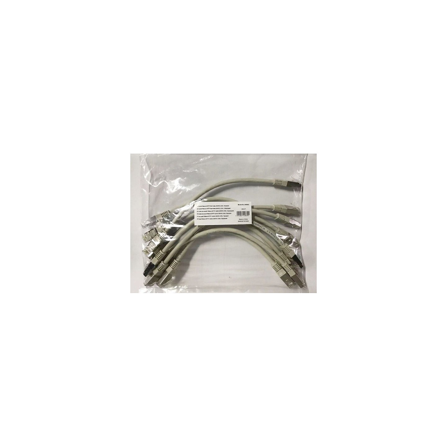 Equip Patchkabel Cat6A 10x set S FTP 2xRJ45 0.25m gr Plat. — Buy in Cyprus with Fast Delivery