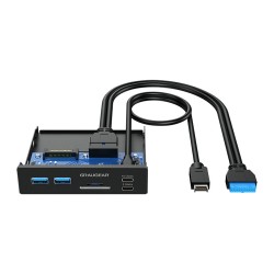 GRAUGEAR USB-HUB+Kartenleser Multi Front Panel. Type-C USB retail — Buy in Cyprus with Fast Delivery