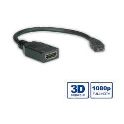 VALUE HDMI High Speed Kabel mit Ethernet HDMI BU - Micro HDMI ST 0.15m — Buy in Cyprus with Fast Delivery