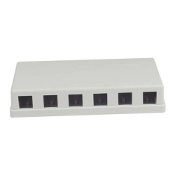 Synergy21 Keystone. Modulträger. Patchpanel für 6x TP-Modul. Aufputz. weiss(ABS) — Buy in Cyprus with Fast Delivery