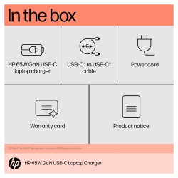 HP USB-C 65W GaN Laptop Charger EURO — Buy in Cyprus with Fast Delivery