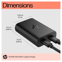HP USB-C 65W GaN Laptop Charger EURO — Buy in Cyprus with Fast Delivery