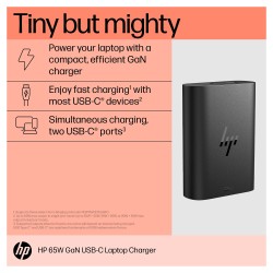 HP USB-C 65W GaN Laptop Charger EURO — Buy in Cyprus with Fast Delivery