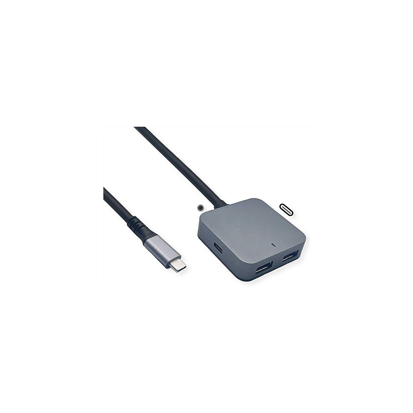 VALUE USB 3.2 Gen 2 Hub. 4 Ports (2x USB-A + 2x USB-C). mit Verlngerungskabel. 3 m — Buy in Cyprus with Fast Delivery