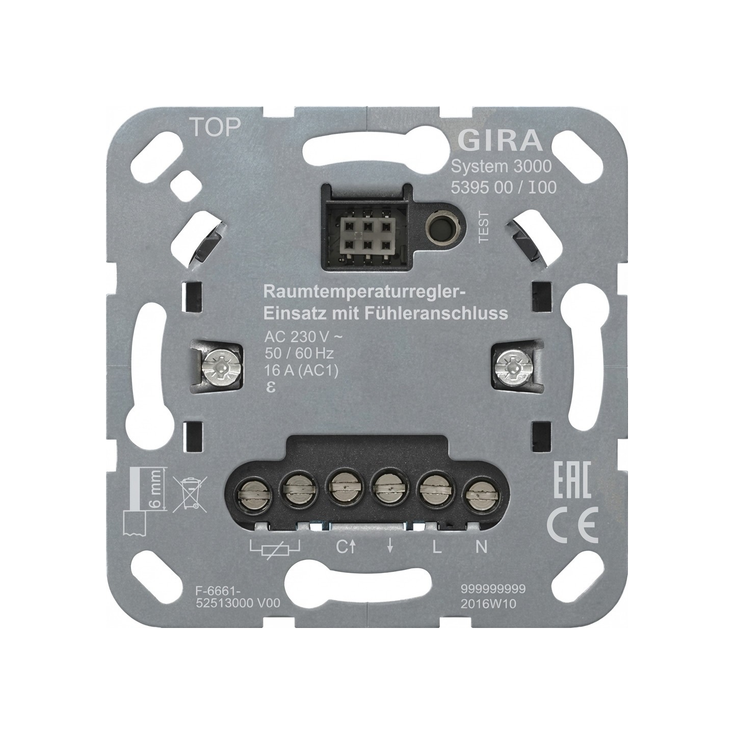 GIRA 539500 S3000 RTR-Eins. + Fühleranschluss Einsatz — Buy in Cyprus with Fast Delivery