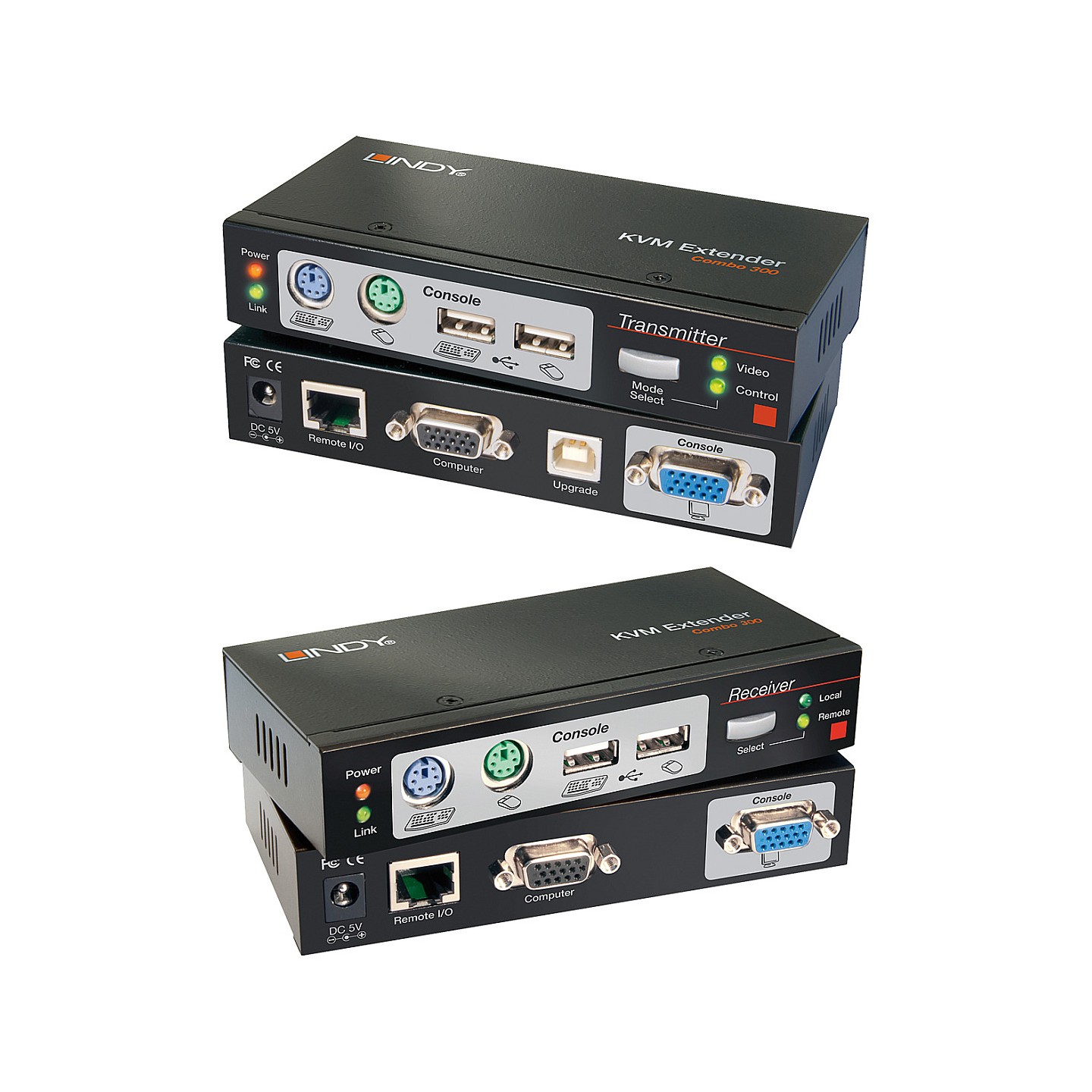 LINDY Cat5 KVM Extender Combo 300 PS 2 USB & VGA — Buy in Cyprus with Fast Delivery