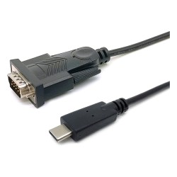 Equip Adapter USB-C - to Seriell RS232-DB9 St St 1.50m sw — Buy in Cyprus with Fast Delivery