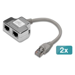CAT 5e Patchkabel-Adapter. 2x CAT 5e. geschirmt - 2 Stk. — Buy in Cyprus with Fast Delivery