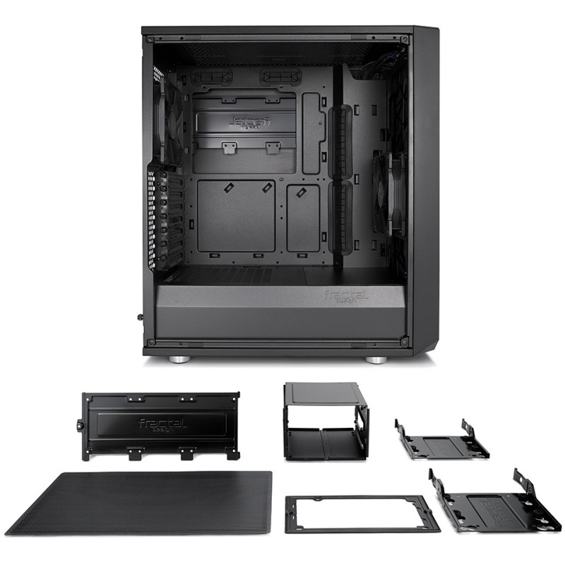 Buy Fractal Design Meshify C - Mid Tower ATX Case - Black, Supports ATX/Micro-AT... in Cyprus, Nicosia, Limassol, Larnaka, Pafos