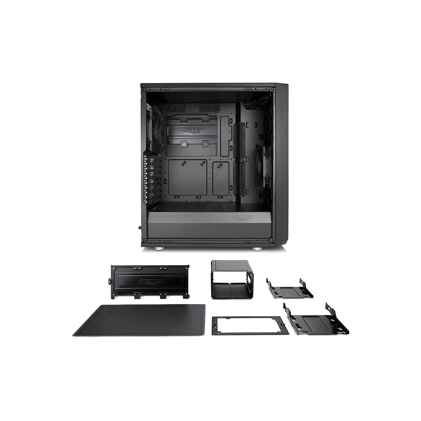 Fractal Design Meshify C FD-CA-MESH-C-BKO-TG - Mid Tower ATX Case - Black (Retail) — Buy in Cyprus with Fast Delivery