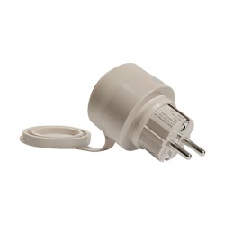 Shelly Plug & Play 'Outdoor Plug S Gen3' Zwischenstecker für draußen 12A Messfunktion WLAN Matter BT