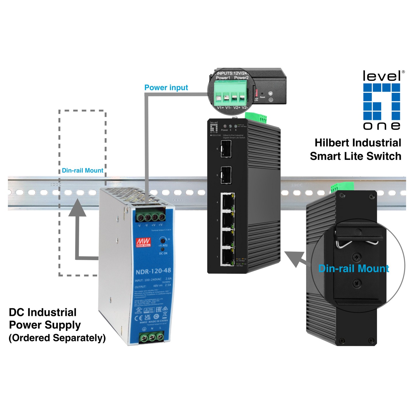 Switch 6x GE IGS-2106 2xSFP. 4xRJ45 schwarz — Buy in Cyprus with Fast Delivery