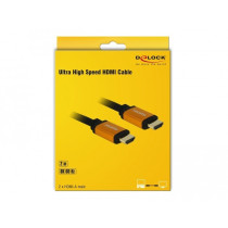 DeLOCK 85729 - Ultra High Speed HDMI Cable 2 m, 48 Gbps, 8K@60Hz, Gold-Plated, Black — Buy in Cyprus with Fast Delivery