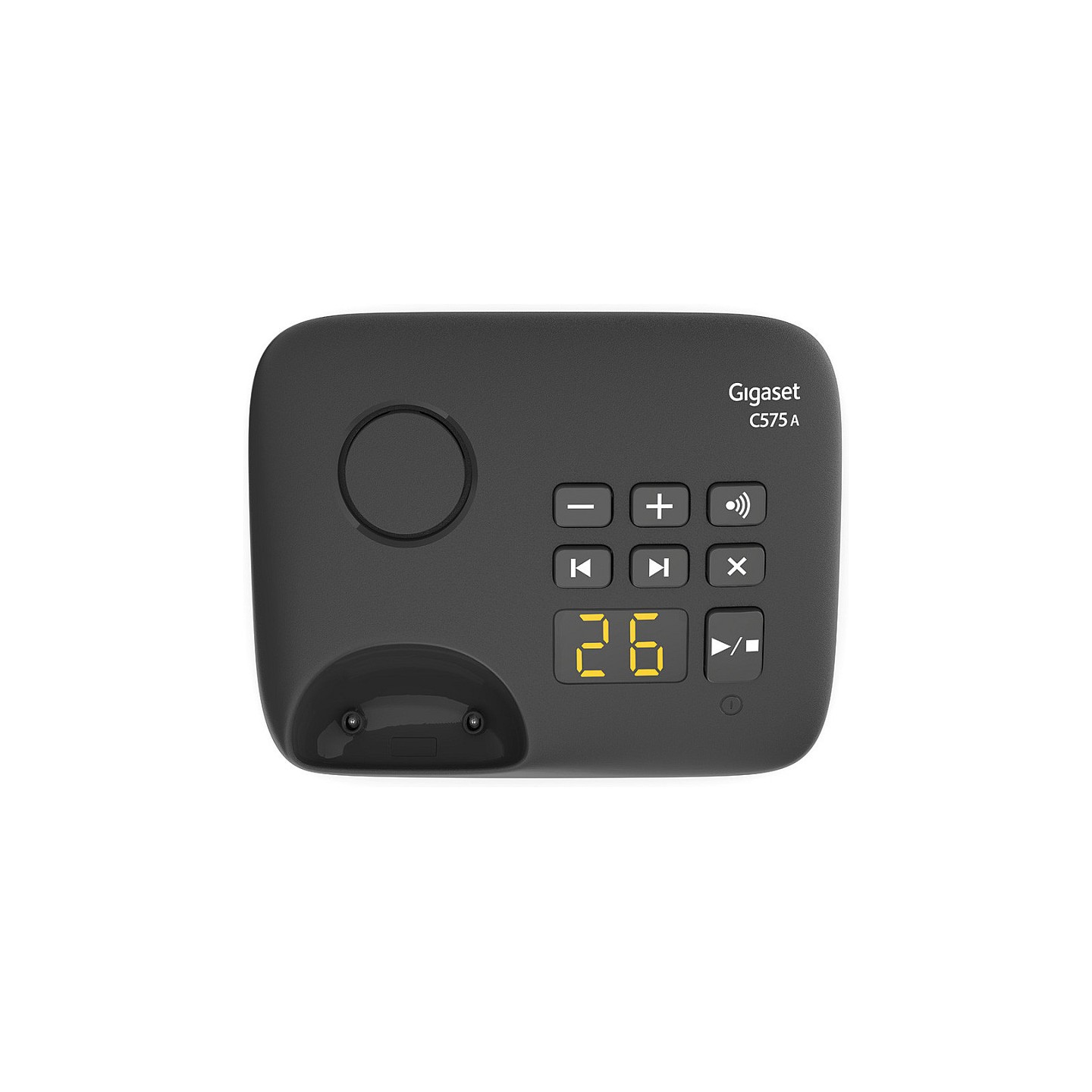 GIGASET C575A Duo schwarz schnurlos analog DECT 2 Mobilteile TFT-Farb-Display Freisprechen Adressbuch fr 200 Eintrge ...