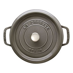 Staub La Cocotte 24cm rund Graphit-grau.Gusseisen — Buy in Cyprus with Fast Delivery