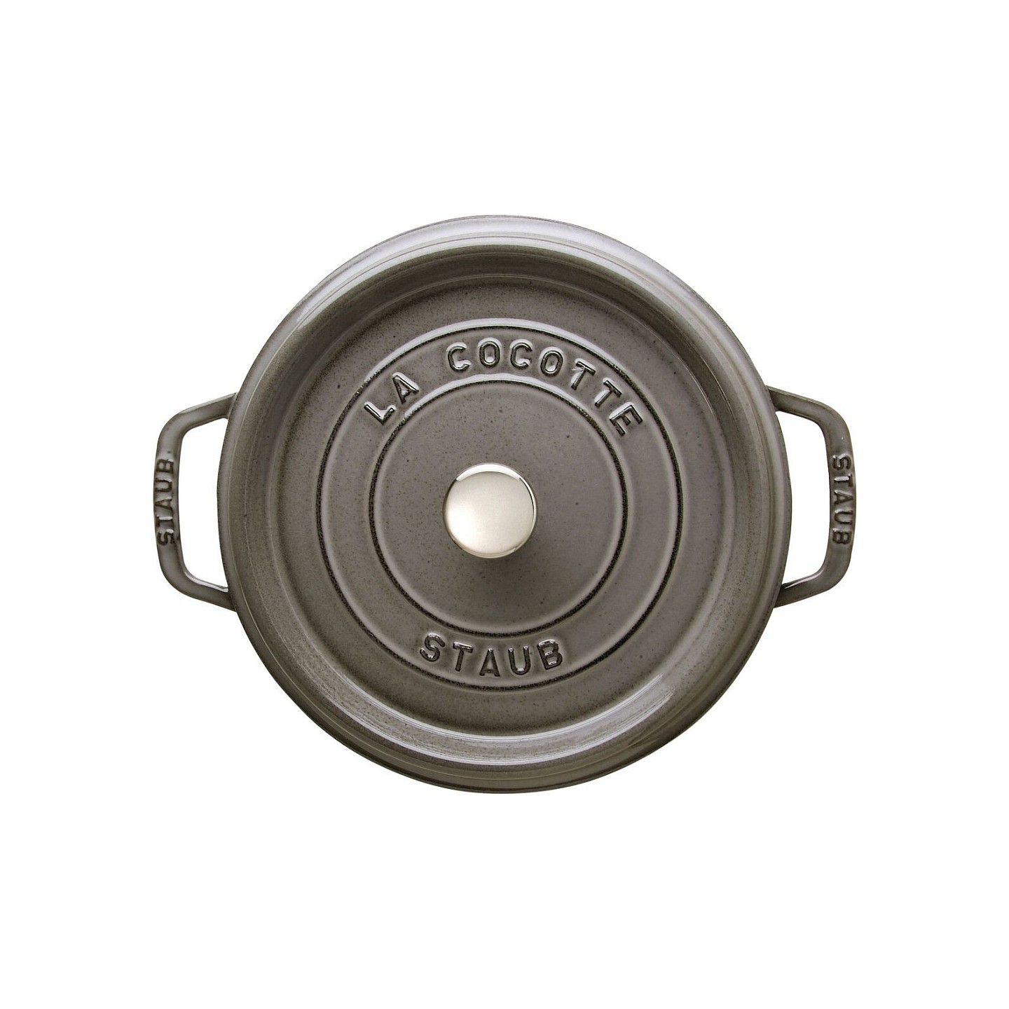 Staub La Cocotte 24cm rund Graphit-grau.Gusseisen — Buy in Cyprus with Fast Delivery