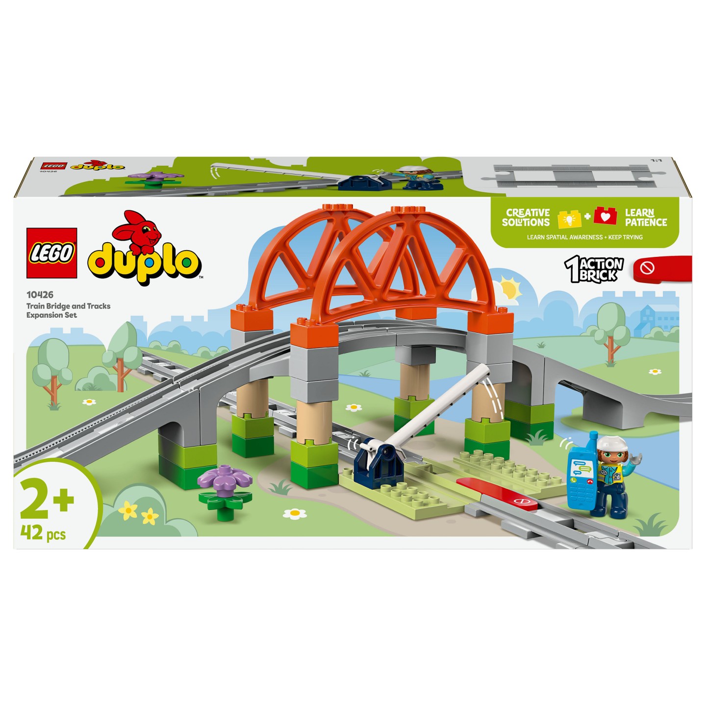 LEGO 10426 DUPLO Town Eisenbahnbrcke und Schienen - Erweiterungsset — Buy in Cyprus with Fast Delivery