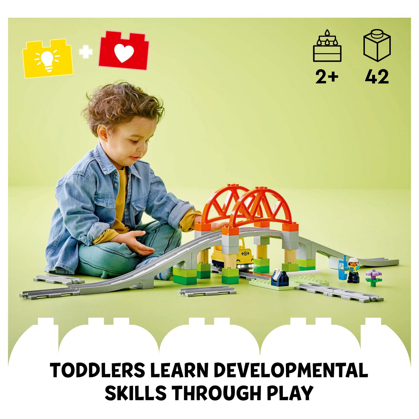 LEGO 10426 DUPLO Town Eisenbahnbrcke und Schienen - Erweiterungsset — Buy in Cyprus with Fast Delivery