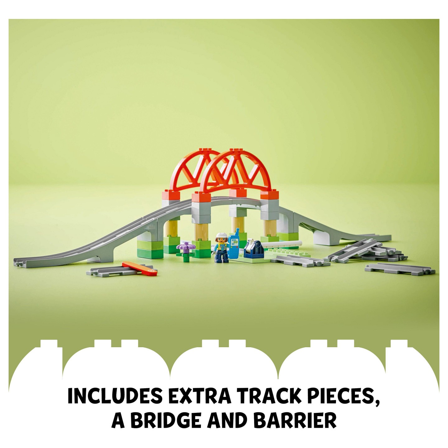 LEGO 10426 DUPLO Town Eisenbahnbrcke und Schienen - Erweiterungsset — Buy in Cyprus with Fast Delivery