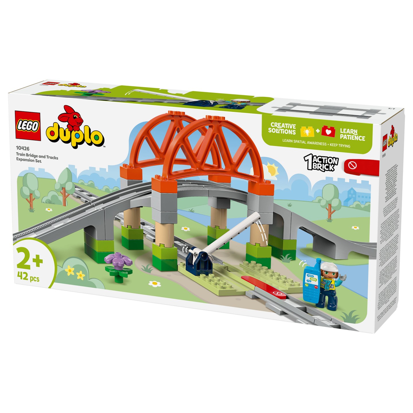 LEGO 10426 DUPLO Town Eisenbahnbrcke und Schienen - Erweiterungsset — Buy in Cyprus with Fast Delivery