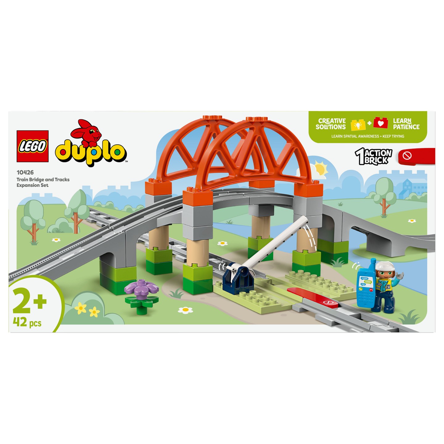 LEGO 10426 DUPLO Town Eisenbahnbrcke und Schienen - Erweiterungsset — Buy in Cyprus with Fast Delivery
