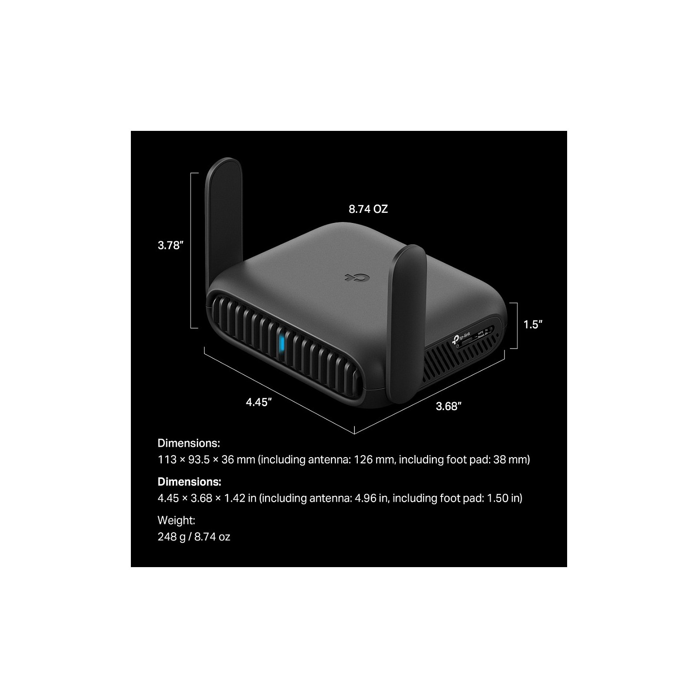 TP-Link TL-WR3602BE BE3600 Wi-Fi 7 Reise-Router — Buy in Cyprus with Fast Delivery