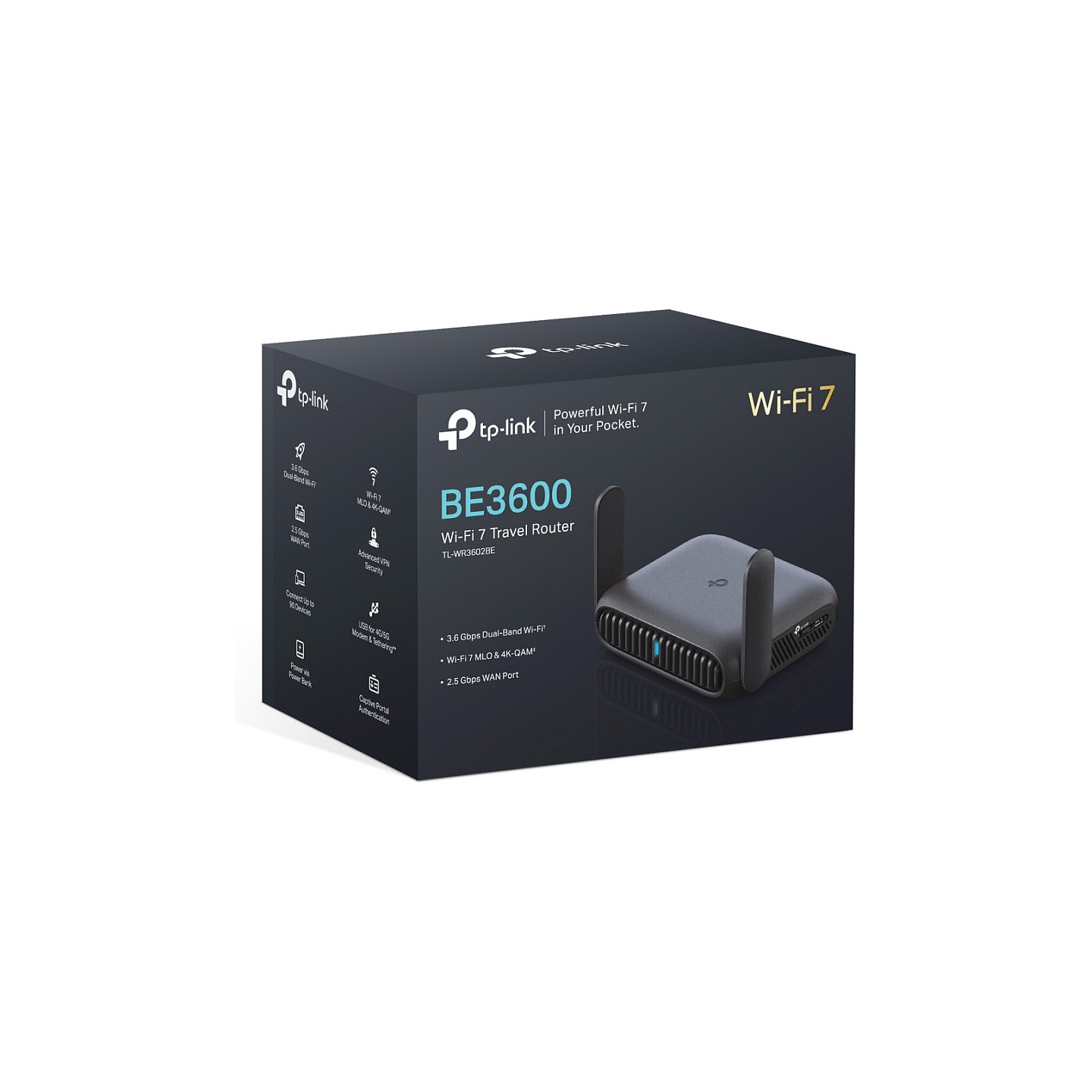 TP-Link TL-WR3602BE BE3600 Wi-Fi 7 Reise-Router — Buy in Cyprus with Fast Delivery