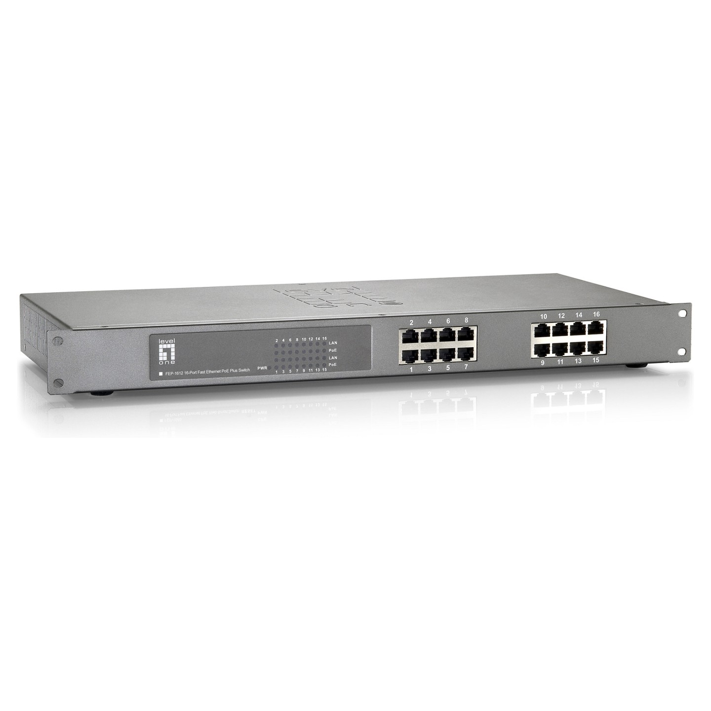 Switch 16x FE FEP-1612W120 19' 120W 16xPoE+ — Buy in Cyprus with Fast Delivery