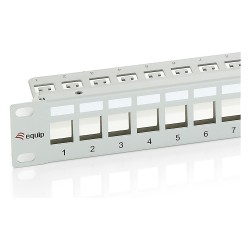 Equip Patchpanel 24x Cat6 19' FTP 1HE Keystone Montage gr — Buy in Cyprus with Fast Delivery