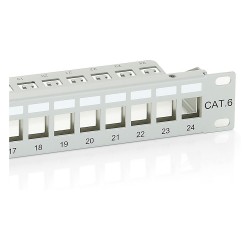 Equip Patchpanel 24x Cat6 19' FTP 1HE Keystone Montage gr — Buy in Cyprus with Fast Delivery