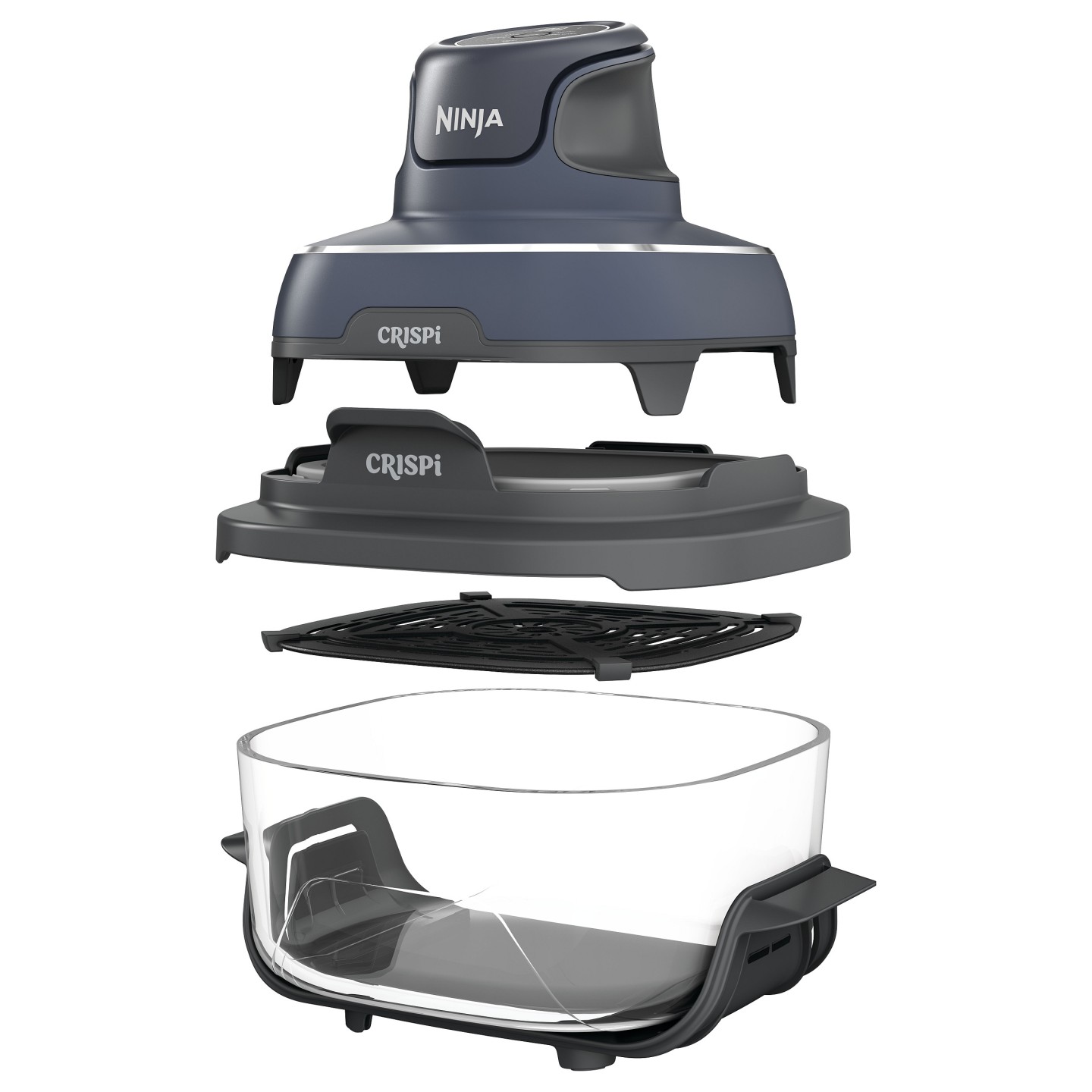Ninja FN101EUGY CRISPi 4-in-1 Tragbare Glas-Heißluftfritteuse Cyber Space — Buy in Cyprus with Fast Delivery