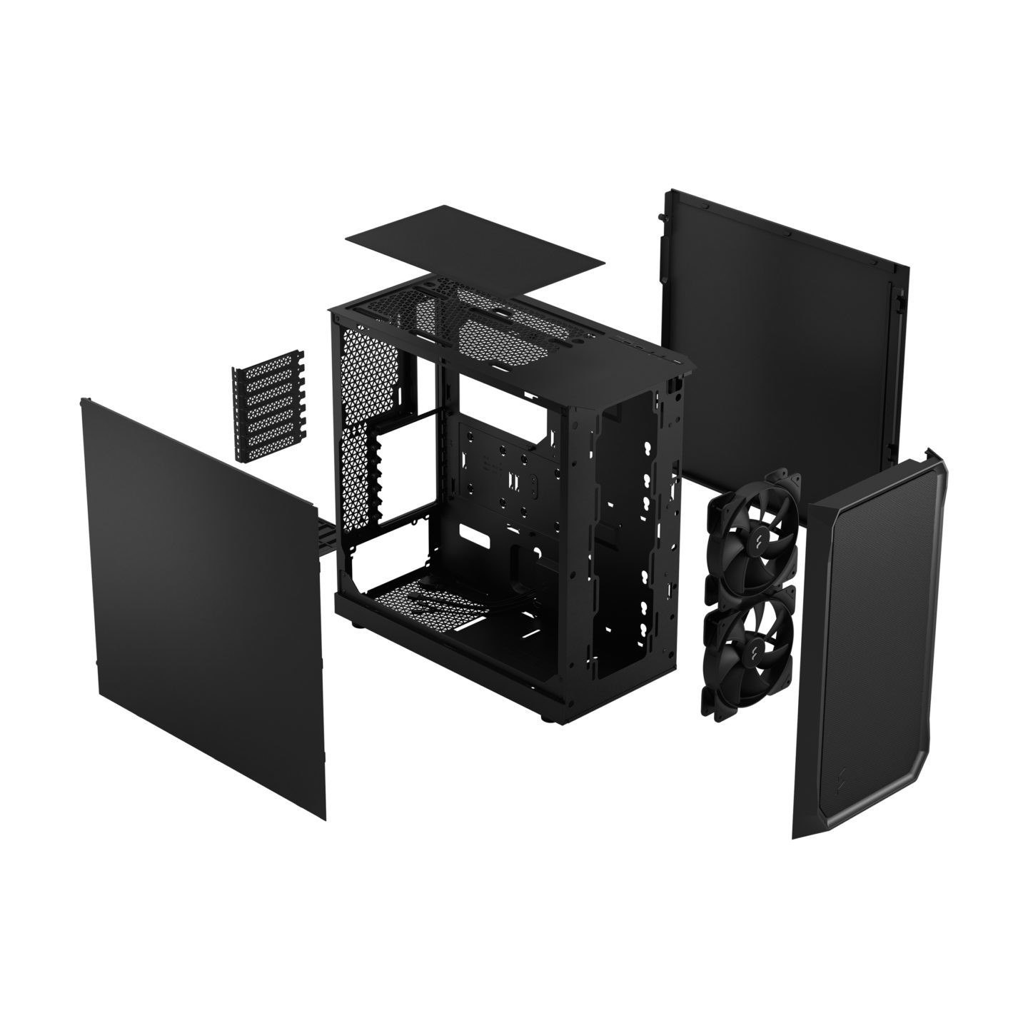 Fractal Design Focus 2 Black Mid Tower (ATX/mATX/Mini-ITX) 2x140mm Fans (Boxed) — Buy in Cyprus with Fast Delivery