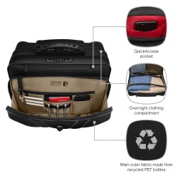 WENGER Legacy Black Series 39.62cm 15.6Zoll Wheeled Laptop Case w Tablet Pocket Black — Buy in Cyprus with Fast Delivery