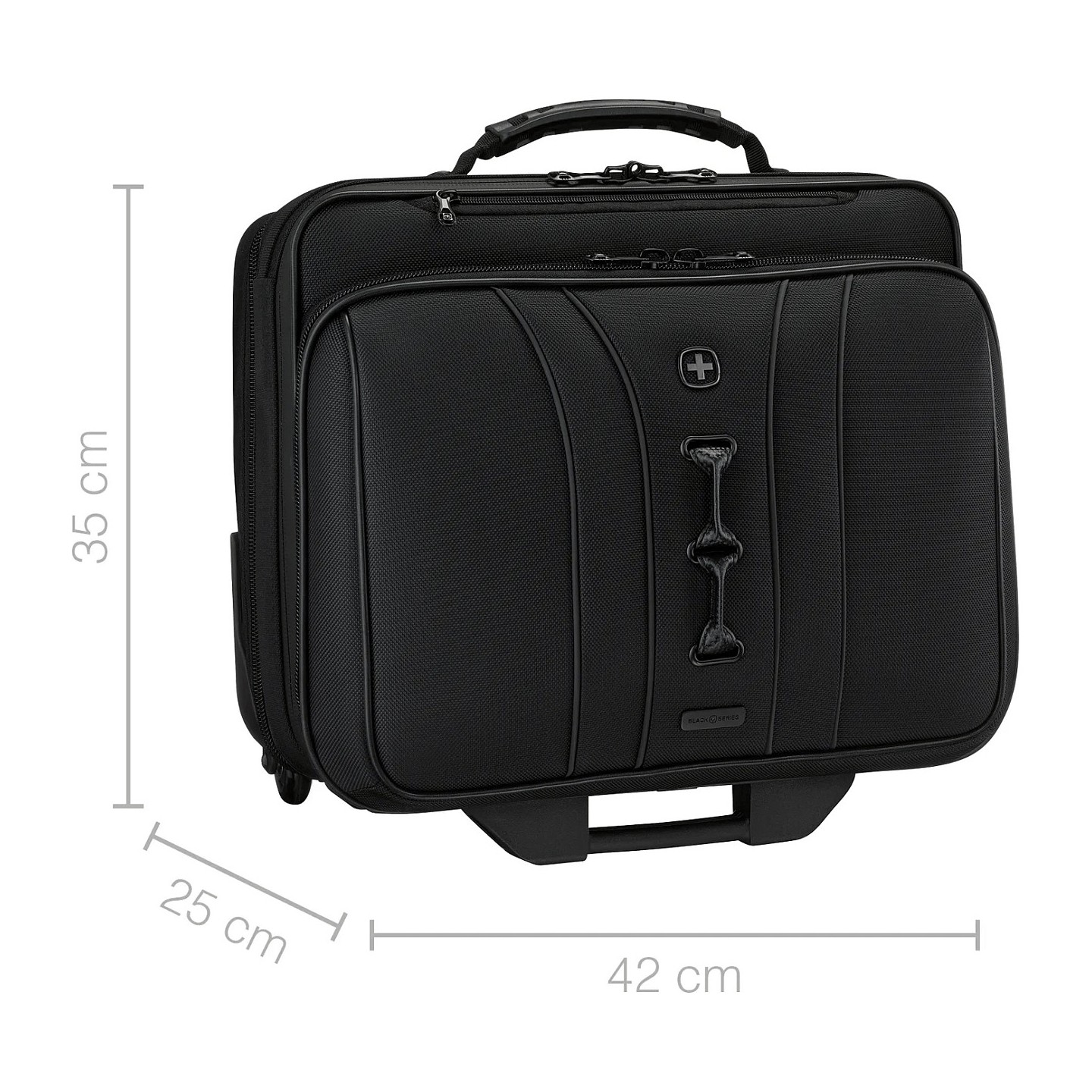 WENGER Legacy Black Series 39.62cm 15.6Zoll Wheeled Laptop Case w Tablet Pocket Black — Buy in Cyprus with Fast Delivery