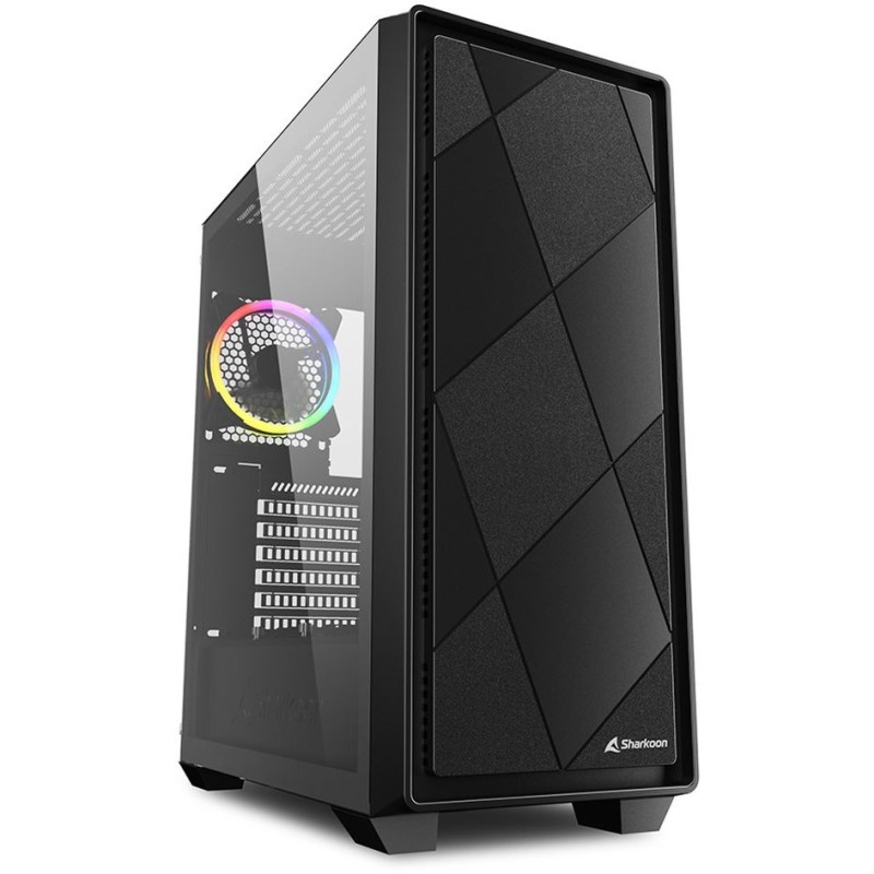 Buy Sharkoon VS8 RGB - Mid Tower PC Case - Black, Tempered Glass Side Panel, ATX... in Cyprus, Nicosia, Limassol, Larnaka, Pafos
