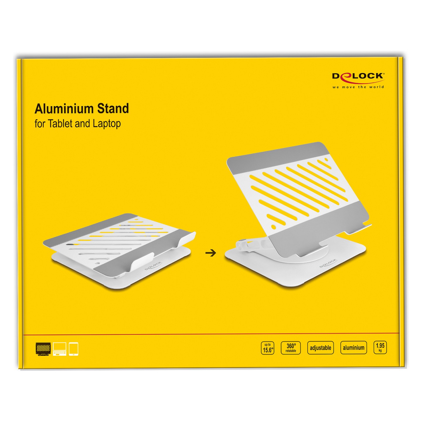 Tablet und Notebook Standhalterung verstellbar Aluminium - 360° drehbar — Buy in Cyprus with Fast Delivery