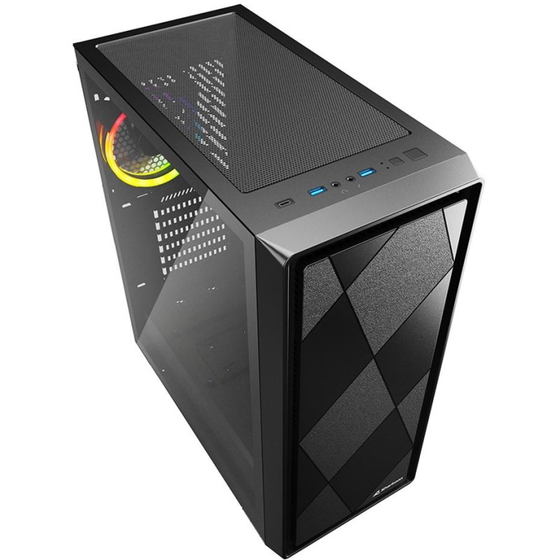 Buy Sharkoon VS8 RGB - Mid Tower PC Case - Black, Tempered Glass Side Panel, ATX... in Cyprus, Nicosia, Limassol, Larnaka, Pafos