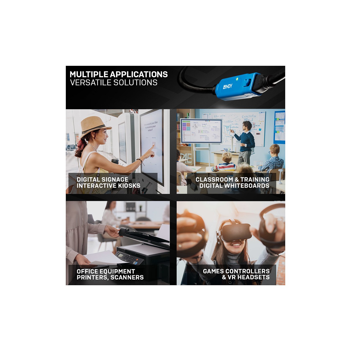 LINDY USB 3.0 Aktiv-Verlängerung Typ A A Pro M F 10m — Buy in Cyprus with Fast Delivery
