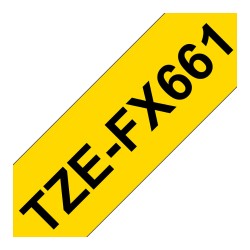 Schriftbandkassette Brother 36mmx8m gelb schwarz TZe-FX661 — Buy in Cyprus with Fast Delivery