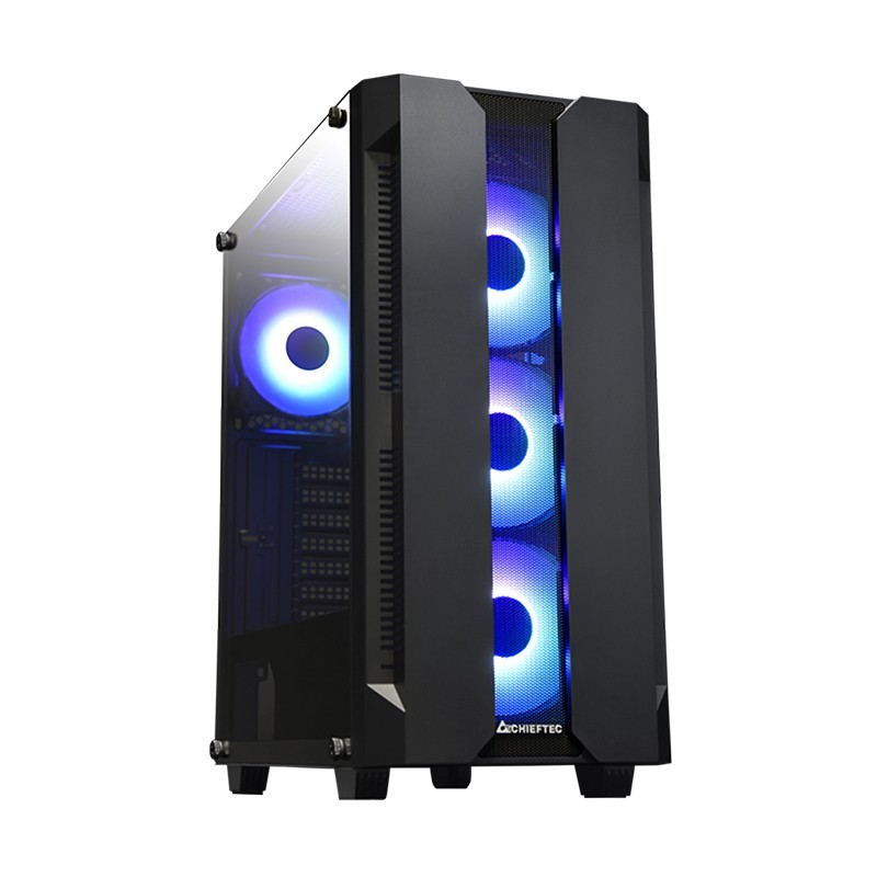 Buy Chieftec Hunter GS-01B-OP - Midi ATX Gaming PC Case - Black, Tempered Glass,... in Cyprus, Nicosia, Limassol, Larnaka, Pafos