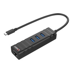 LINDY USB 3.1 Hub & Gigabit Ethernet Adapter USB Typ C — Buy in Cyprus with Fast Delivery