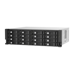QNAP TL-R1620SEP-RP 16-bay 3U rackmount SAS 12Gbps JBOD expansion enclosure with SAS expander 12Gbps & SAS SATA 6Gbps...