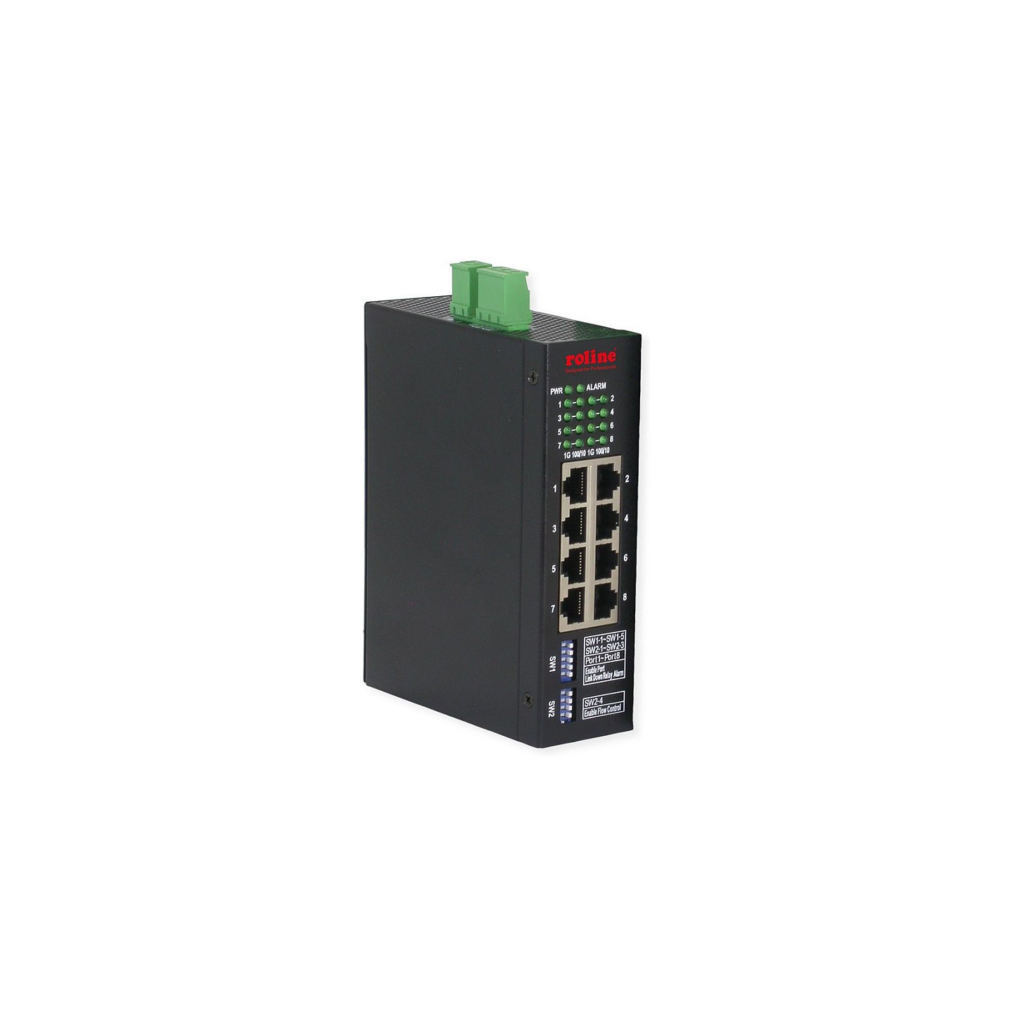 ROLINE Industrial Gigabit Ethernet Switch. 8 Ports. Web Managed — Buy in Cyprus with Fast Delivery