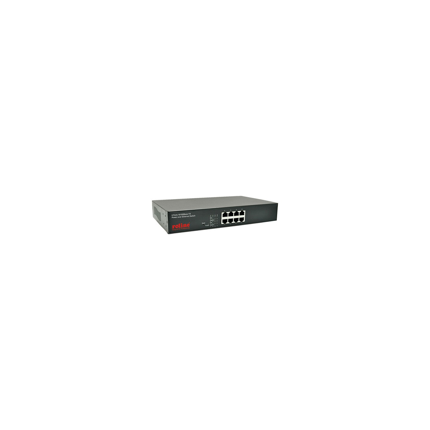 ROLINE PoE Fast Ethernet Switch 8 Port 8x PoE 48.26cm 19Zoll Einbau — Buy in Cyprus with Fast Delivery
