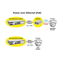 ROLINE PoE Fast Ethernet Switch 8 Port 8x PoE 48.26cm 19Zoll Einbau — Buy in Cyprus with Fast Delivery